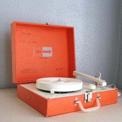 red record player